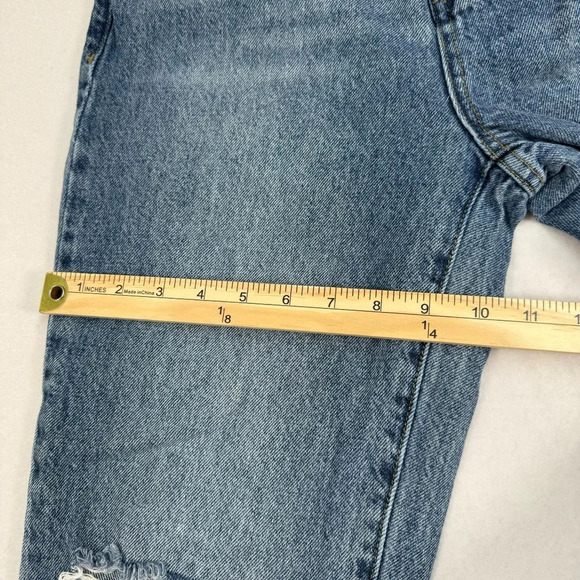 Pacsun Button Fly Straight Leg Jeans Womens Size 27 Medium Blue High Rise - Picture 11 of 13